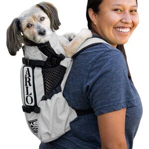 K9 Sport Sack Air 2 Forward Facing Dog Carrier Backpack, Light Grey, X-Small